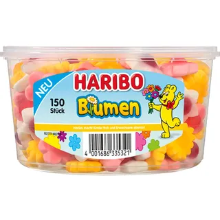 Haribo Bunte Blumen Fruchtgummi blumen mit Konfektfüllung 1020g