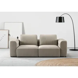 Home affaire 2-Sitzer »Cushid« Modulsofa, bestehend aus 2 Teilen, Breite 218 cm, beige