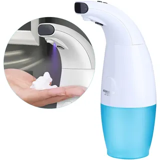 AntDau71 - Automatischer Seifenspender Automatischer Handseifenspender Touchless Infrarot-Sensor Wasserdicht IPX4 für Bad Kithcen und Hotel. Weiß Doppelschale 240 ml 330 ml