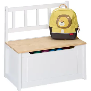 Relaxdays Kinderbank , Multicolor , Holzwerkstoff, Holz , 57x55x31 cm , Babymöbel & Kindermöbel, Kinderzimmer & Jugendzimmer, Kindersitzgruppe