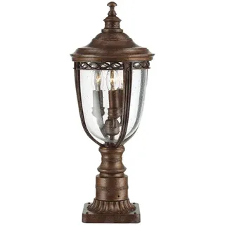 Elstead Lighting Sockelleuchte Aluminium/Metall 55,2 cm spritzwassergeschützt IP44 bronze