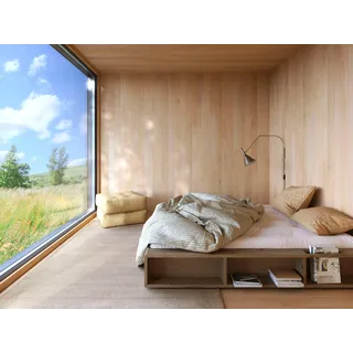 Karup Design Futonbett »Bettgestell Ziggy Bed – FSC® Massivholz Futonbett, excl. Matratze« praktische Ablagefläche neben der Matratze, viel Stauraum, braun