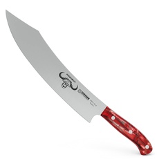 Giesser seit 1776 - Made in Germany - Kochmesser 30 cm Red Diamond, PremiumCut Barbecue No 1, Küchenmesser, Acryl, rot, rostfrei, deutsches Grillmesser scharf