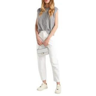 United Colors of Benetton Damen Trikot G/C S/M 1344d10c9 Pullunder, grau, S