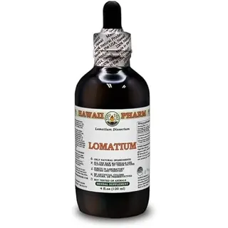 Hawaii Pharm Europe Lomatium (Lomatium dissectum) alkoholfreier Flüssigextrakt, Glycerit aus getrockneter Wurzel, ohne Gentechnik & glutenfrei, 120 ml (4 fl oz)