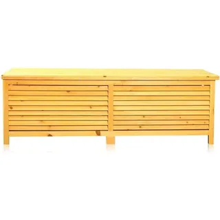 Gartentruhe Holz Braun Kissenbox Auflagenkiste Aufbewahrung Terrasse Outdoor - Braun