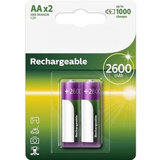 Wiederaufladbare Batterie R6B4B260/10 AA, 2 Stück für längere Lebensdauer