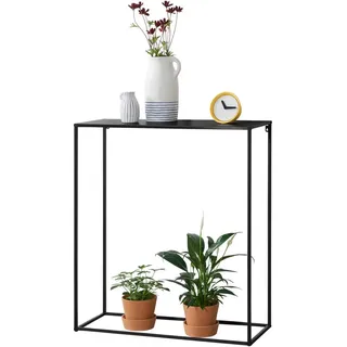 [en.casa] Konsolentisch Benimaclet , Metall , 80x92x32 cm , Wohnzimmer, Wohnzimmertische, Konsolentische