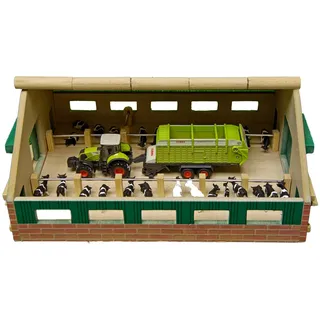 Kids Globe Van Manen Bauernhof-Kuhstall Holz 610492