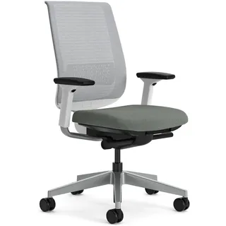 Steelcase Reply Air Ergonomischer Bürostuhl mit höhenverstellbaren Armlehnen und Lumbalstütze Grün