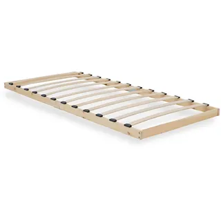 Homestyle4u Lattenrost 90/200 cm Rollrost , Braun , Holz , Schlafzimmer, Lattenroste