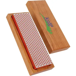 DMT Diamond WhetstoneTM Diamant Schleifstein in Holzbox 6" Fein, Messerschärfer in Profiqualität, 15cm Wetzstein für Messer und Werkzeuge, Made in USA, W6F