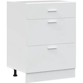 vidaXL Küchenunterschrank Lyon Weiß Holzwerkstoff - Weiß