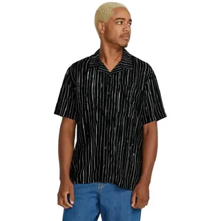 Volcom Mistostone Kurzarmhemd - Black White - L