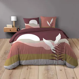 Douceur d'Intérieur Canyon 3-teiliges Bettwäscheset (240 x 220 cm, 100 Prozent Baumwolle