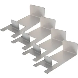 BBQ-Toro Edelstahl Grillrost Erhöhung Set (4 Stück) | Passend für Grillrost und Pizzaring Ø 57 cm | Ideales Grillzubehör für Kugelgrill, Gasgrill, Holzkohlegrill und mehr