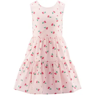 Sommerkleid HAPPY GIRLS "Mädchenkleid", Mädchen, Gr. 140, EURO-Größen, rose, Stoff, 100% Baumwolle, normal, Kleider Sommerkleid