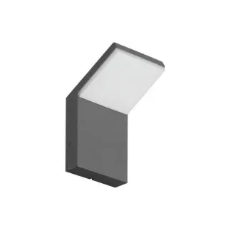 Brumberg 65123103 LED-Wandanbauleuchte 230 V AC, 50 Hz, 7,9 W, 3.000 K, graphit struktur, schaltb