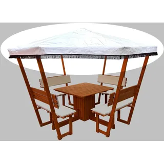 Promadino Pavillon-Ersatzdach Rosenheim 3 x 3 m Weiß