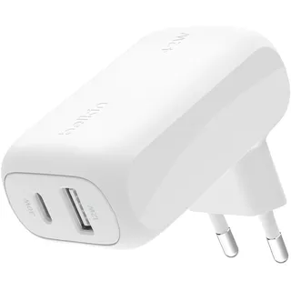 Belkin BoostCharge Ladegerät mit zwei Anschlüssen 42 W, Weiß