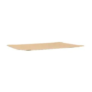 Verive Pappteller eckig, braun, 18 x 26 cm, Rechteckiger Einwegteller für trockene Lebensmittel, 1 Packung = 250 Stück