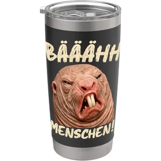 Nacktmull Ich Hasse Menschen Igitt Leute Bäähhh Menschen Doppelwandiger Edelstahl-Thermobecher