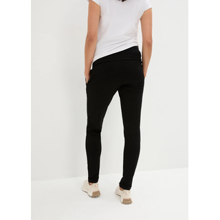 Umstandshose BONPRIX, Damen, Gr. 44/46 (L), N-Gr, schwarz, Obermaterial: 68% Viskose, 28% Polyester, 4% Elasthan, regular fit, Hosen Umstandshose, aus Viskose, Polyester und Elasthan, Regular Fit