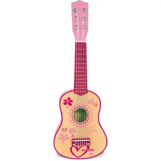 BONTEMPI Spielzeuggitarre Klassische Gitarre L. 55 cm  Holz Pink 5572