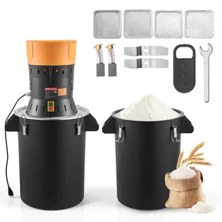 Vevor Getreidemühle 53 L Gelb/Schwarz