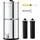 Edelstahl Arbeitsplattensystem 4 4 5 5 L Wasserfiltrationssystem reduziert Blei und bis zu 99 Chlor mit 2 Kohlefiltern Zapfhahn Camping Wohnmobil Zuhause