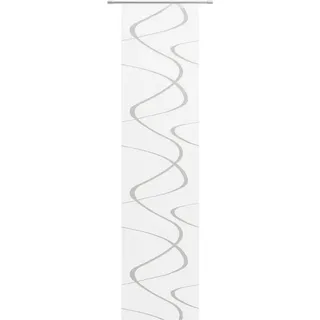 Neutex for you! Schiebegardine »Pelotas« Klettband 1 Stk. tlg. inkl. Befestigungszubehör, Scherli Qualität, Halbtransparent, modern, weiß