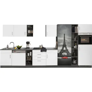 kochstation Küchenzeile KS-Paris 400 cm weiß
