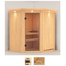 Bild Sauna »Tomke«, (Set), ohne Ofen beige