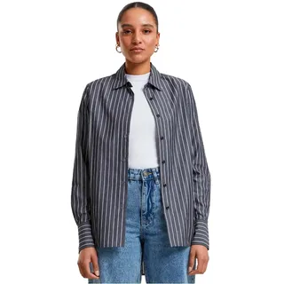 Urban Classics Striped Bluse - Black / White - M