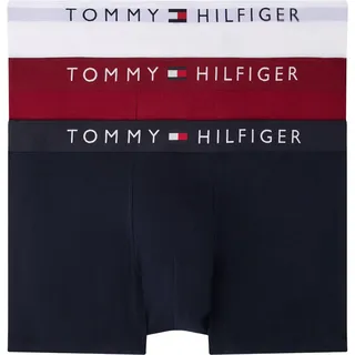 Tommy Hilfiger Herren 3er Pack Boxershorts Trunks mit Logobund