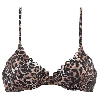 LASCANA Bügel-Bikini-Top braun-bedruckt (60915390)
