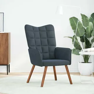 vidaXL Relaxsessel Dunkelgrau Samt - Grau