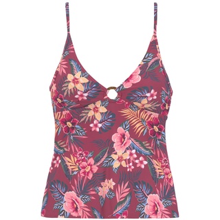 S.Oliver Tankini-Top Damen rostrot-bedruckt Gr.34 Cup A/B