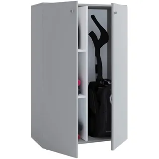 VCM Lona Putzschrank 70 x 105 x 39 cm Grau