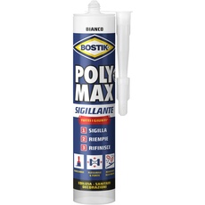 Bostik Poly Max Versiegelung weiß - dauerelastische und lackierbare Universalversiegelung - nicht schrumpfend und schimmelresistent