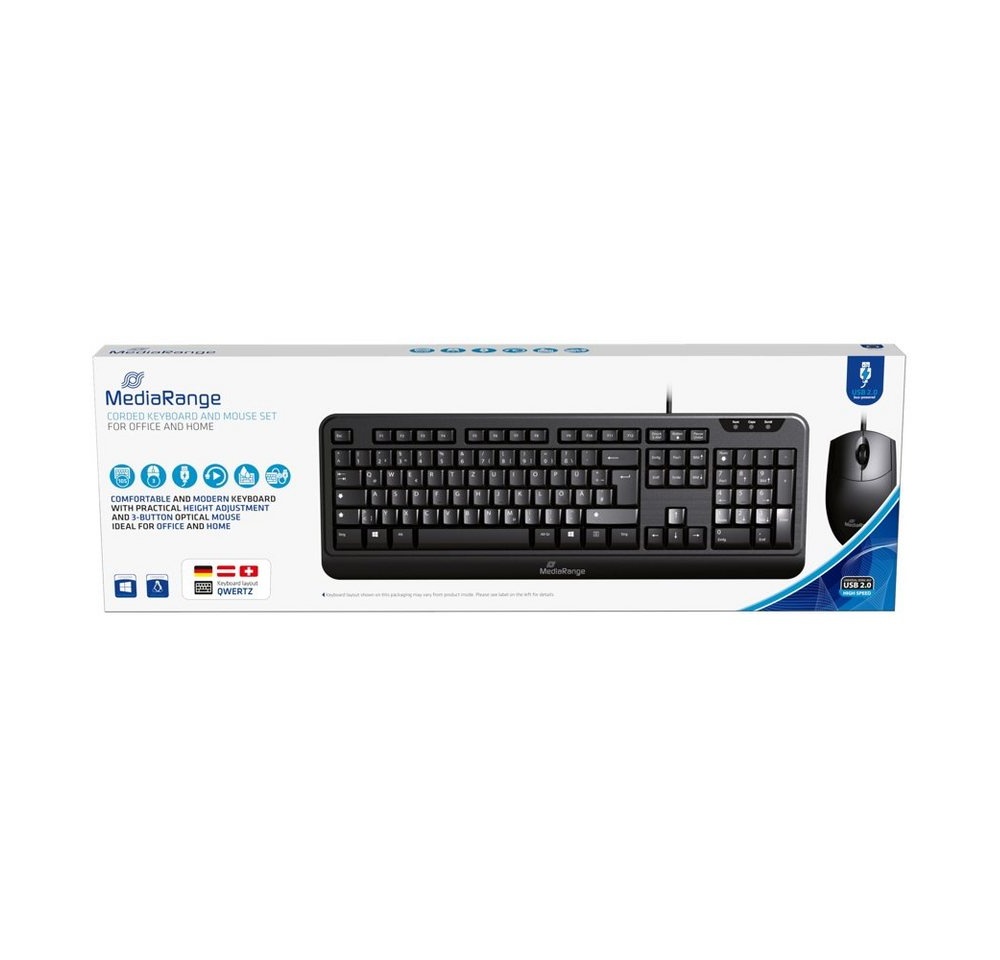 Bild von MROS108 Keyboard and Mouse Set schwarz,