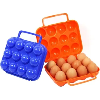 Eier Aufbewahrungsbox Eierbox Box Eier-Box, passend für 12 Eier, Kunststoff
