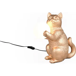 Reality Leuchten Tischleuchte GATIO gold BHT 30x30x16 cm gold Tischlampe - Gold