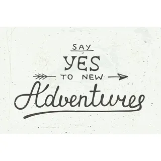 Metallbild QUEENCE "New Adventure", schwarz (farbe bild(er): schwarz), B:30cm H:20cm, Metall, Stahl, Bilder, Metallbild, Stahlschild, Blechschild, Spruch, Motivation