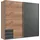 Schwebetürenschrank Emden 225 x 210 x 65 cm Grau