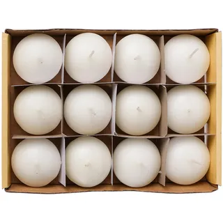 12 Stück Creme Schwimmkerzen 4,6x3cm, Dekorative Kerze ohne Parfüm Spa Kerzen 4 Stunden Verbrennung