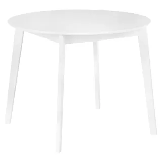 Beliani Küchentisch Ø 100 cm weiß