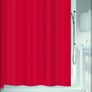 Spirella Duschvorhang, Polyester, Rot, 200 x 180 cm