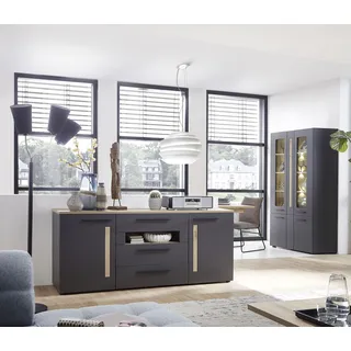 Innostyle Sideboard »Loft Two«, Breite 180 cm, 2 Holztüren, 3 Schubkästen, 1 offenes Fach