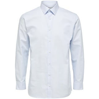 SELECTED HOMME Herren Slhregethan Shirt Ls Classic B Noos Hemd, Light Blue, M EU